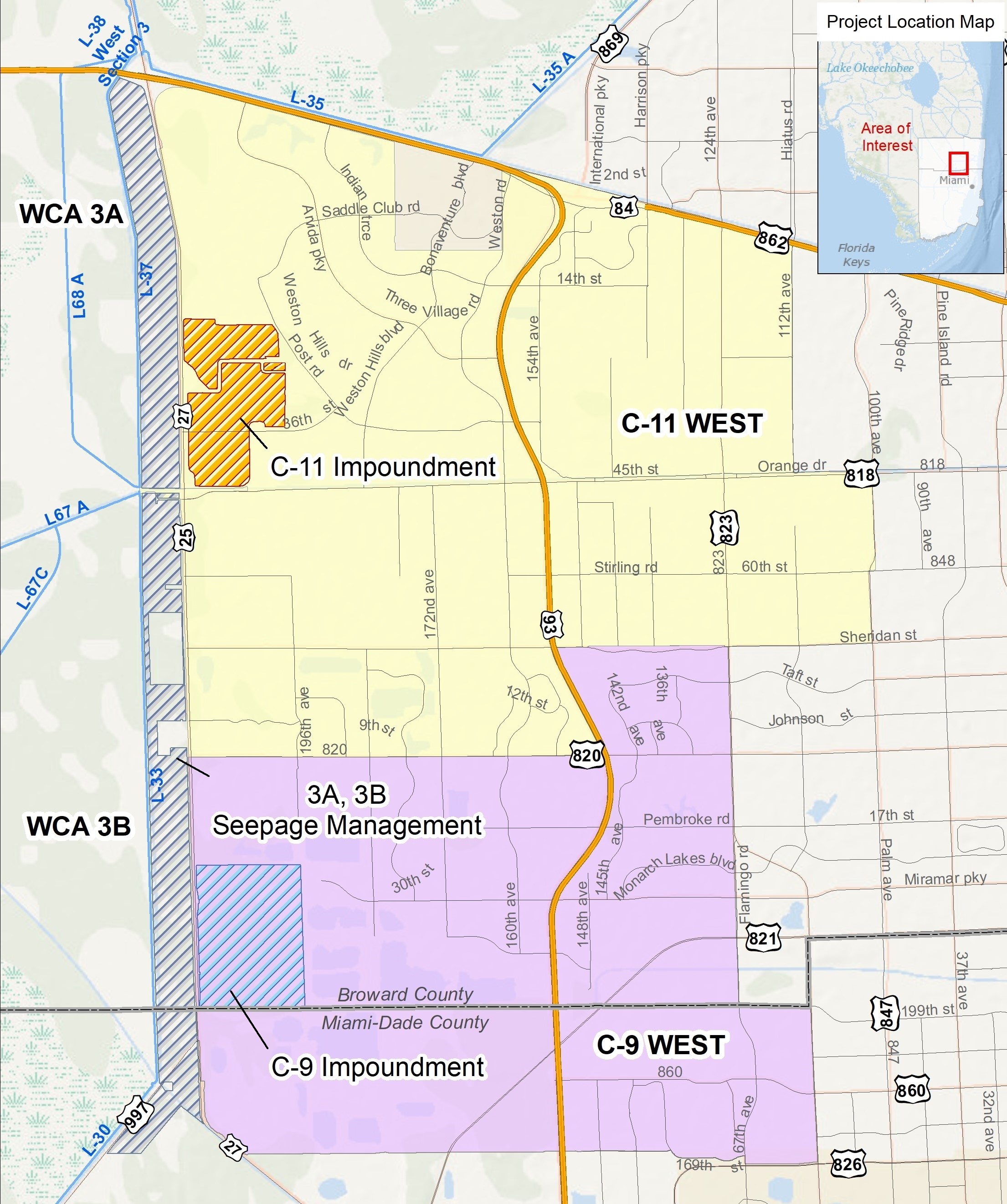map of BCWPA project area map of BCWPA project area